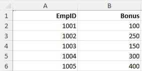 ένωση πληροφοριών από δύο datasets στο excel με XLOOKUP