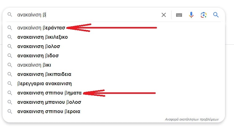 λέξεις κλειδιά για το SEO